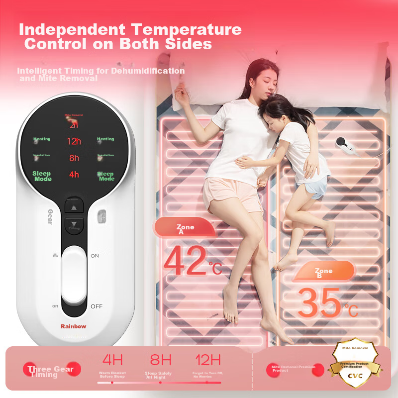 Rainbow Double Automatic Power-Off Smart Timer Dual-Temperature Dual-Control Ant...