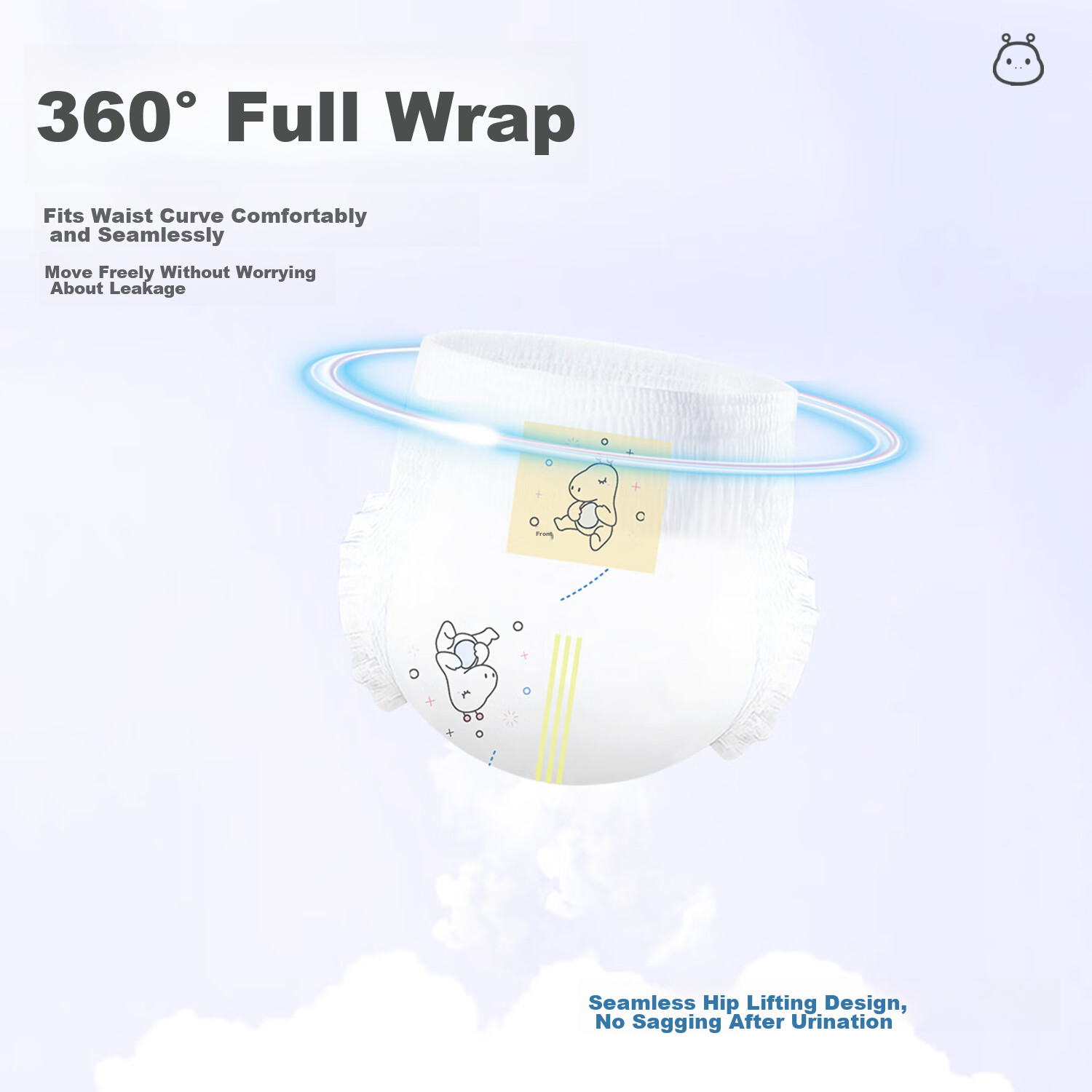 Bubandi Qingxin Soft Baby Diapers, NB 120 Pieces, Ultra-Thin, Dry, Breathable, N...