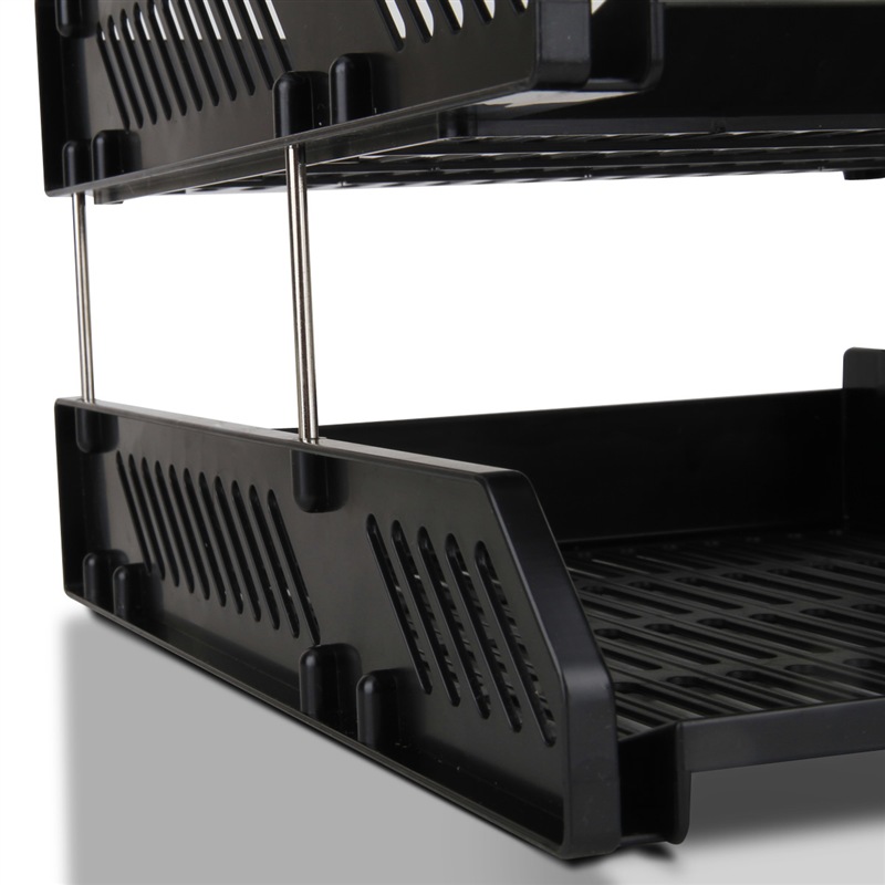 [Super Popular] Deli Three-Tier Hollow Storage File Organizer, Detachable And As...