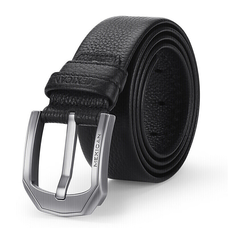 Scarecrow Men's Belt, Pin Buckle, Genuine Top-Grain Leather, Business Waistband,...