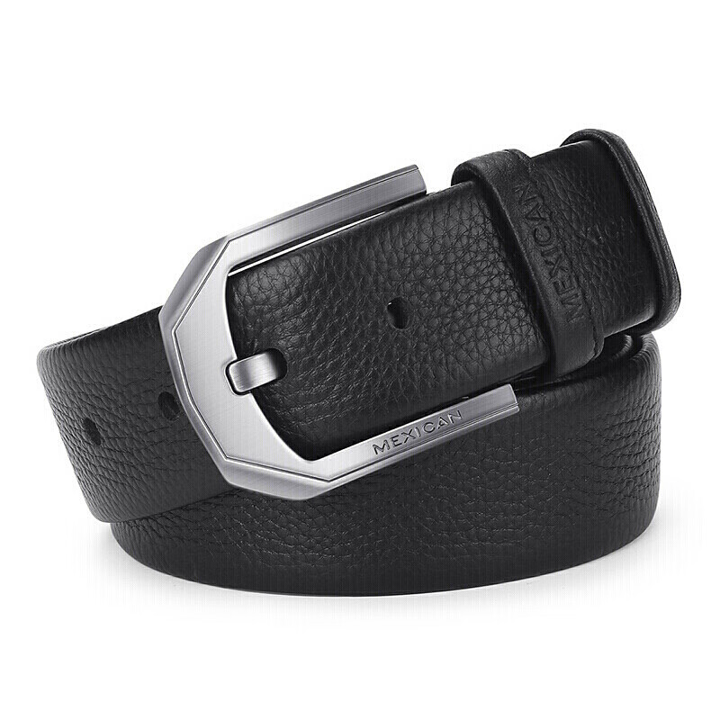 Scarecrow Men's Belt, Pin Buckle, Genuine Top-Grain Leather, Business Waistband,...