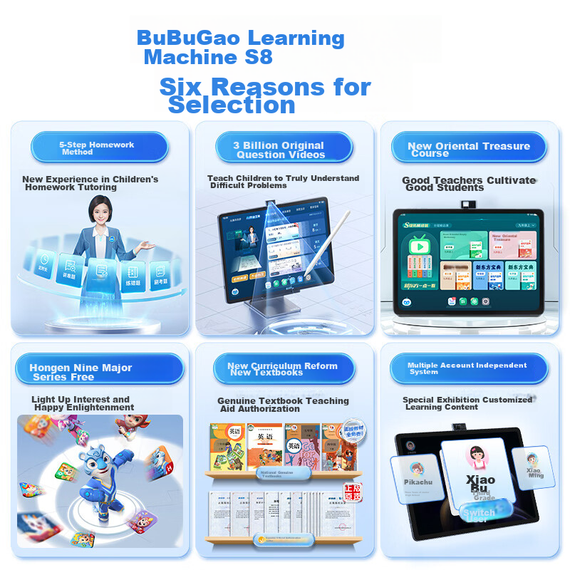 BBK Learning Machine S8, 8+512GB, 14.2-Inch AI Learning Tablet, Synchronized wit...