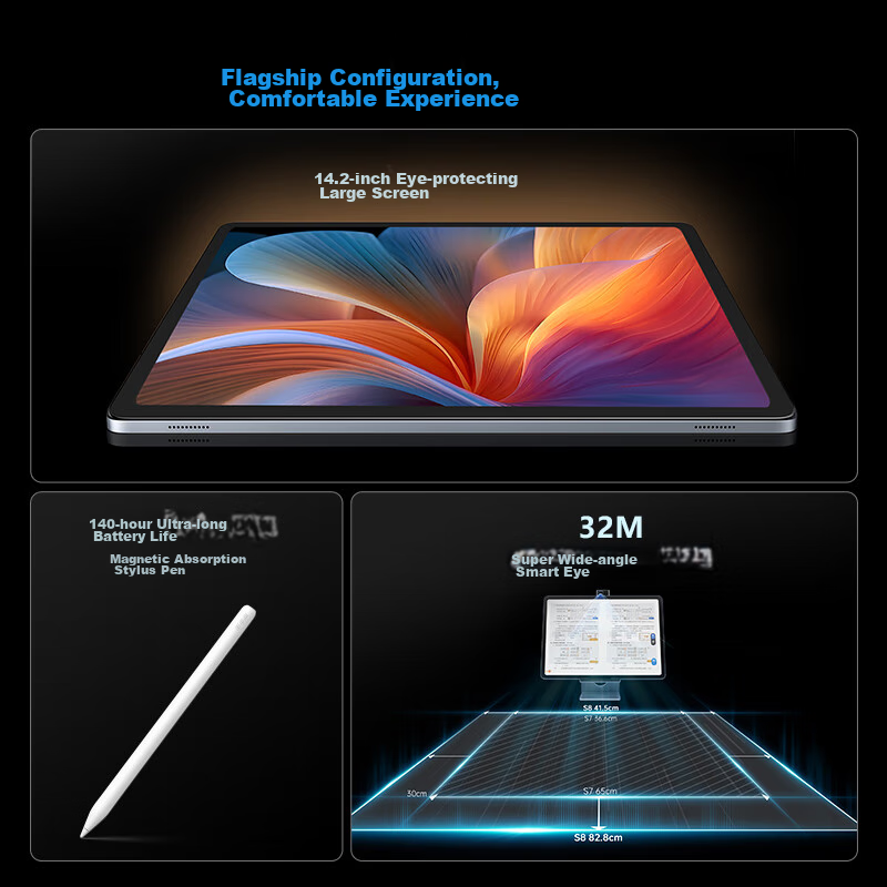 BBK Learning Machine S8, 8+512GB, 14.2-Inch AI Learning Tablet, Synchronized wit...