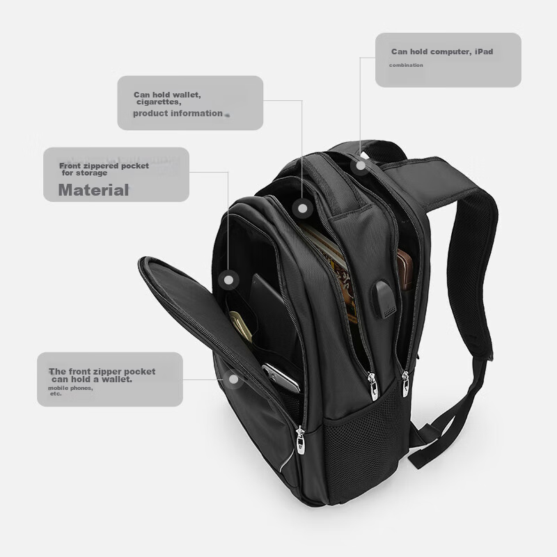 Scarecrow Backpack for Men, Travel Backpack 15.6/16 Inch Laptop Bag, Water-Resis...