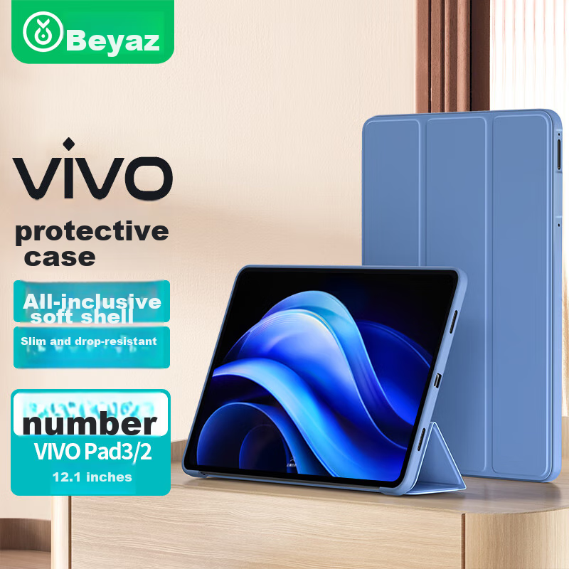 BIAZE Compatible with 2024 VIVO Pad3/2 12.1-Inch Universal Tablet Case, Smart Sl...