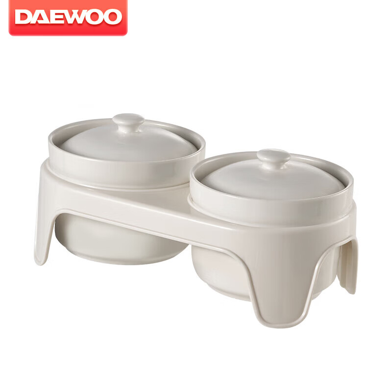 DAEWOO Electric Steamer [Optional Accessories] Ceramic Stew Pot*2 500ml/piece wi...