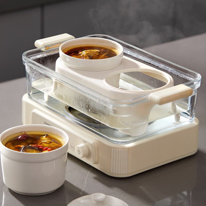 DAEWOO Electric Steamer [Optional Accessories] Ceramic Stew Pot*2 500ml/piece wi...