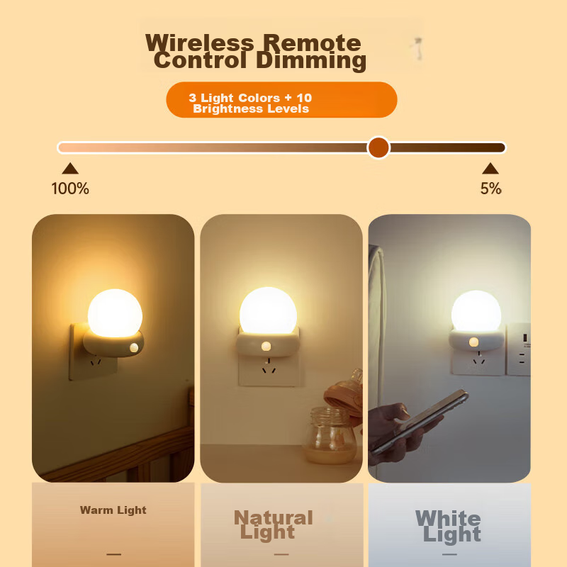 Datouren Remote Control Night Light, Baby Feeding Lamp, Bedroom Bedside Lamp, Pl...