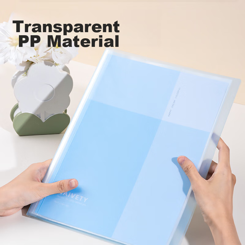 Deli A4/20-Page Document Folder, Sheet Protector, Certificate Collection Folder,...