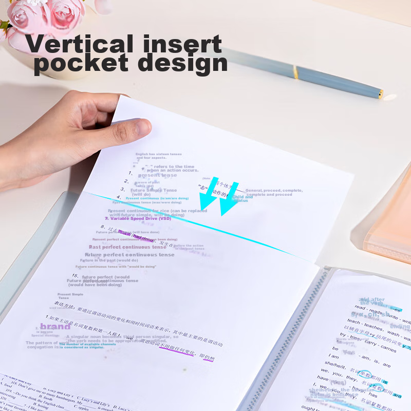 Deli A4/20-Page Document Folder, Sheet Protector, Certificate Collection Folder,...