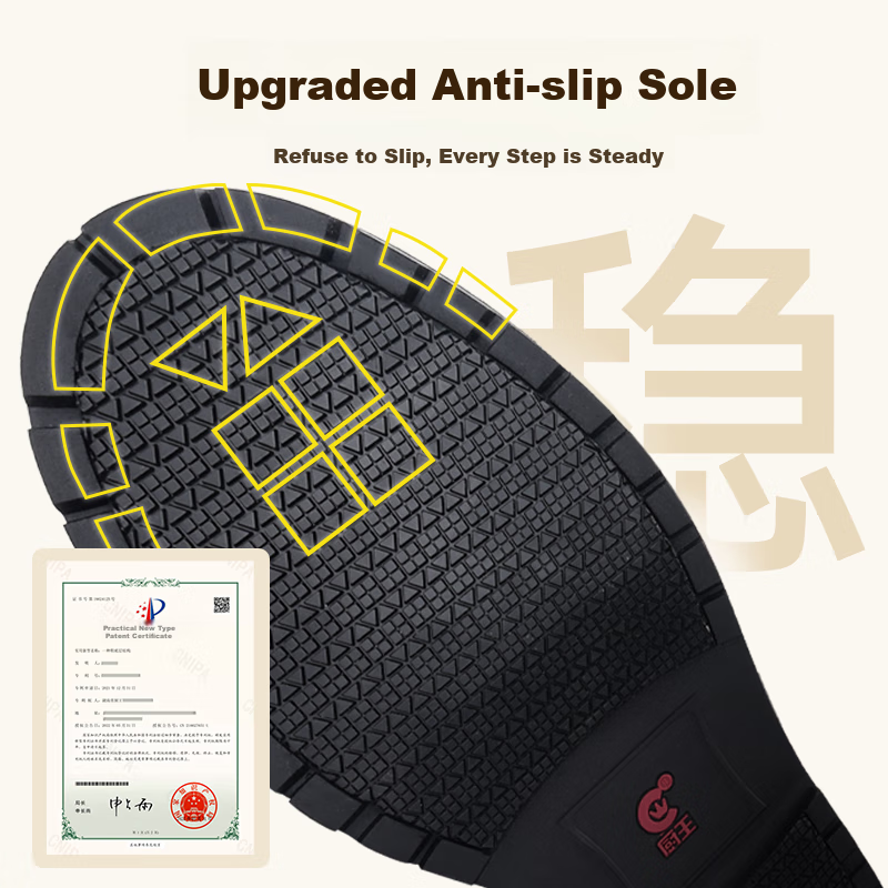 Chuwang Chef Shoes, Kitchen Non-Slip Work Shoes, Comfortable Business Casual Wed...