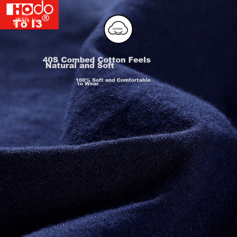 Hongdou Men's Underwear, Pure Cotton, 40-Count Combed Cotton, Mid-Rise, Printed,...