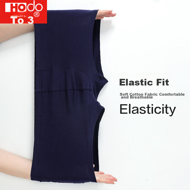 Hongdou Men's Underwear, Pure Cotton, 40-Count Combed Cotton, Mid-Rise, Printed,...