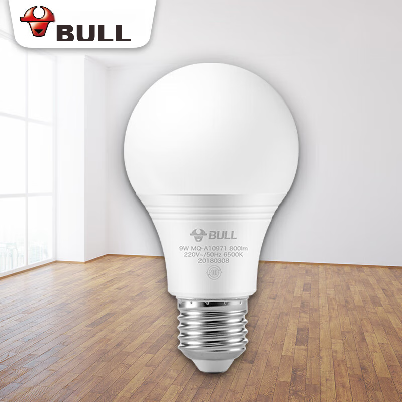 BULL LED Bulb Globe Light, E27 Screw Base, 9W Globe Bulb, Cool White (Daylight C...
