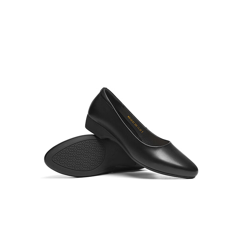 RED DRAGONFLY Women's Single Shoes 2025 Spring Women's Shoes Black Chunky Heel C...