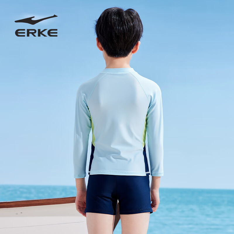 ERKE Kids Long Sleeve Boys' Split Swimsuit Set for Big Kids Baby Boys Hot Spring...