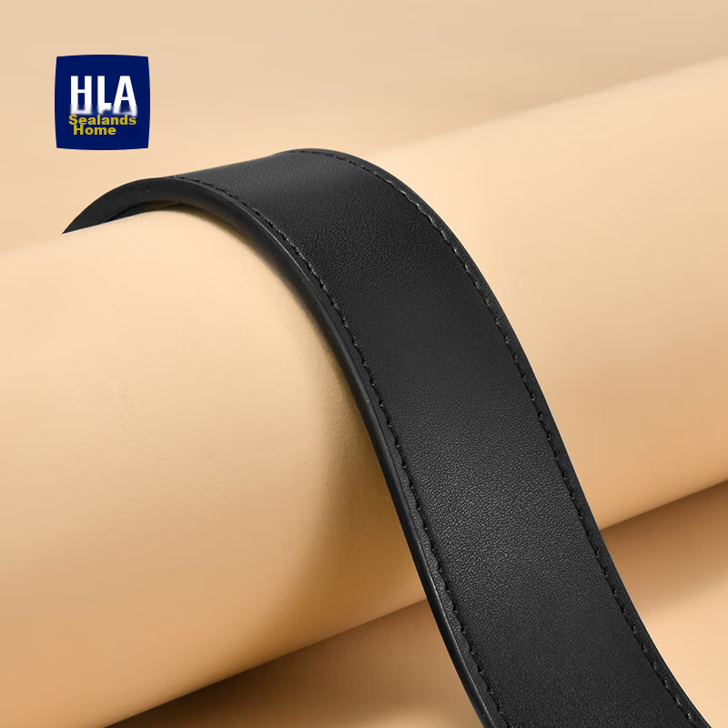 HLA Men's Leather Belt, Business Casual Pin Buckle Waist Belt, Genuine Leather,...