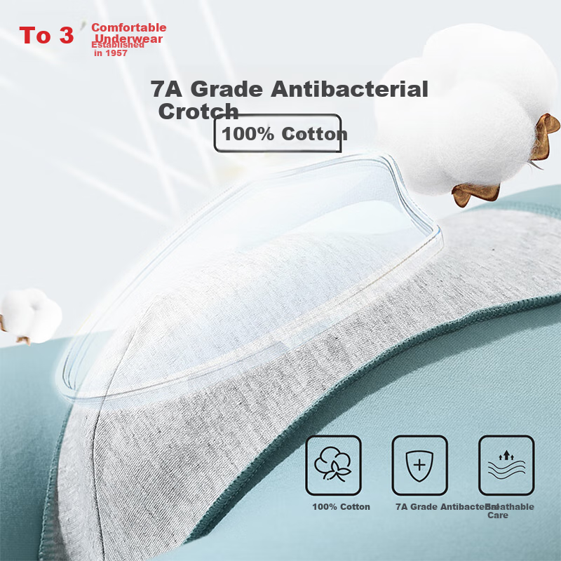 Hodo Antibacterial Men's Cotton Ammonia High Elastic Printed Youth Trendy Men's...