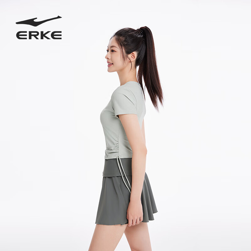 ERKE Women's One-Piece Swimsuit Conservative Skirt Style for Plus Size Girls to...