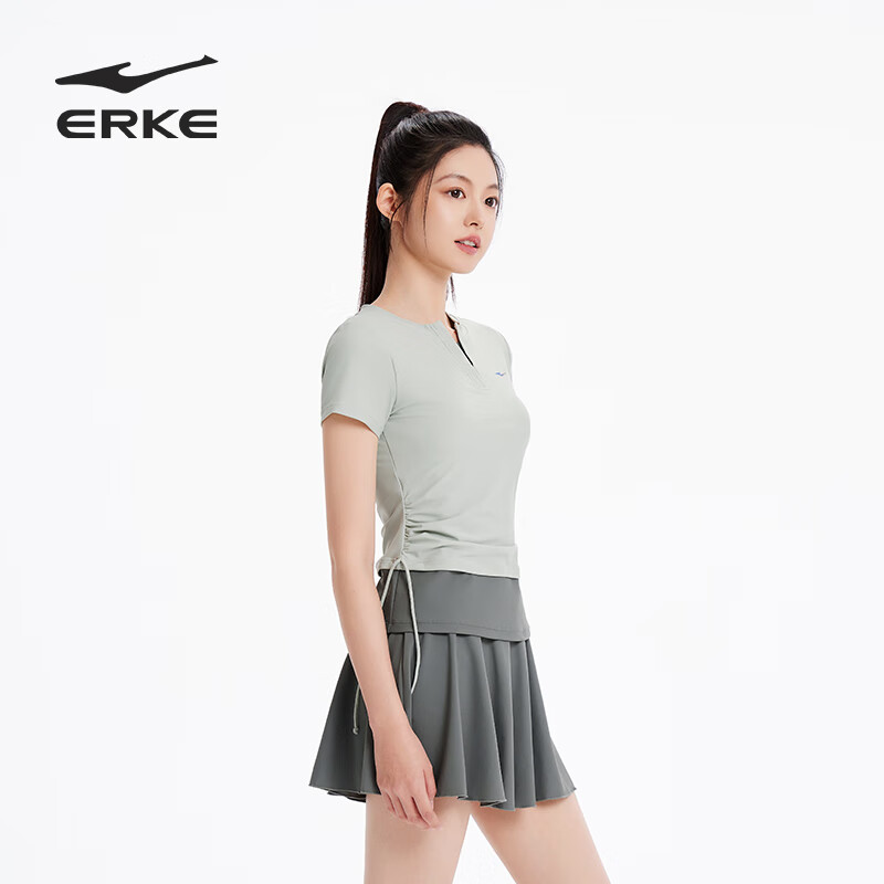 ERKE Women's One-Piece Swimsuit Conservative Skirt Style for Plus Size Girls to...