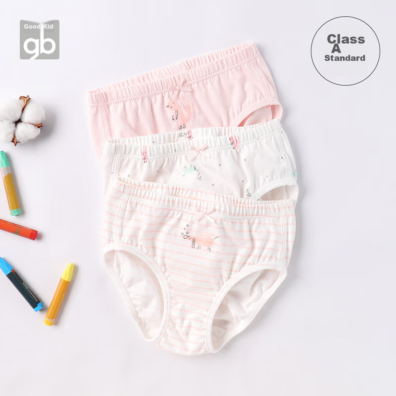Goodbaby Girls' Underwear, Girls' 5A Antibacterial Pure Cotton Triangle Panties...