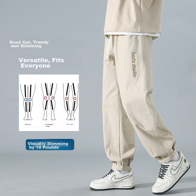 Dingfengbaoluo Japanese-Style Pants for Men, Autumn And Winter Trendy Brand, Emb...