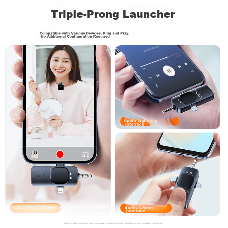 Good Shepherd Wireless Lavalier Microphone, One-To Receiver, Outdoor Noise-Cance...