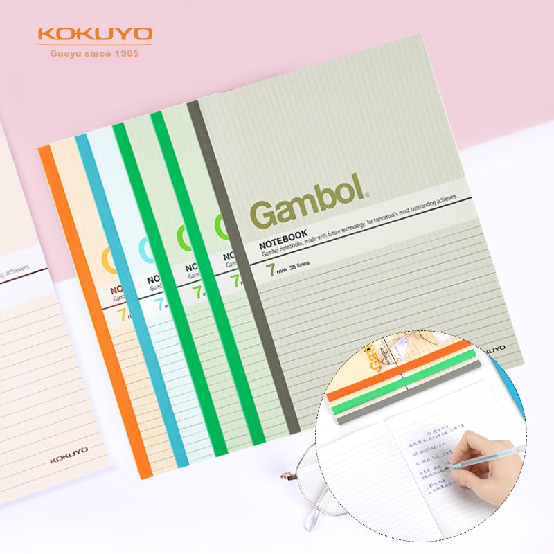 KOKUYO A4 Wirebound Notebook Gambol Watanabe Student Office Notebook, 7mm Ruled,...