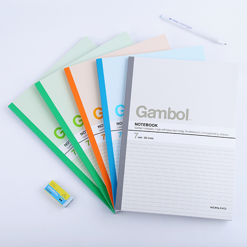 KOKUYO A4 Wirebound Notebook Gambol Watanabe Student Office Notebook, 7mm Ruled,...