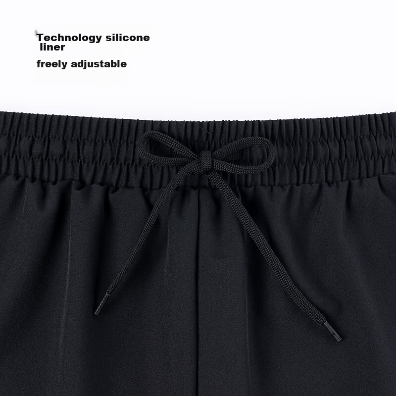 ERKE Men's Swim Trunks, Double-Layer Anti-Embarrassment, Loose-Fitting, Quick-Dr...