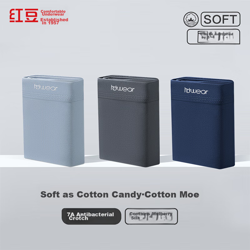 Hongdou Men's Underwear, Soft And Elastic Cotton, 7A Antibacterial Mesh Crotch,...