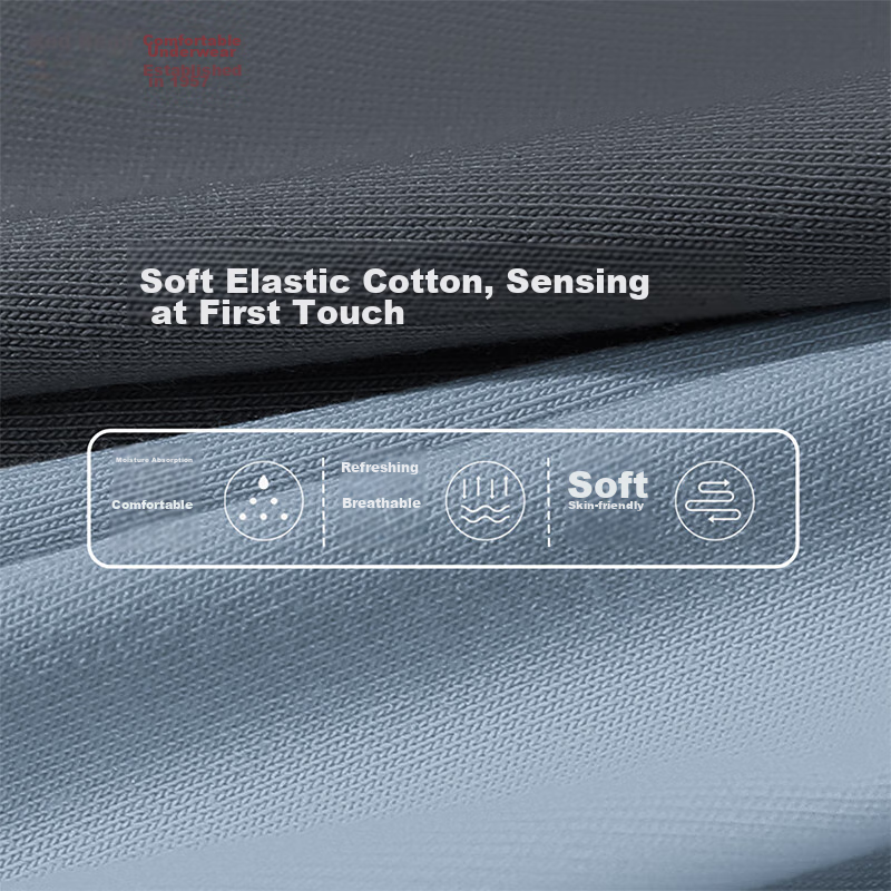 Hongdou Men's Underwear, Soft And Elastic Cotton, 7A Antibacterial Mesh Crotch,...