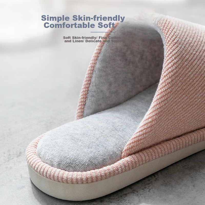 Guoluofei Japanese Cotton And Linen Slippers for Women, Spring And Autumn Home I...