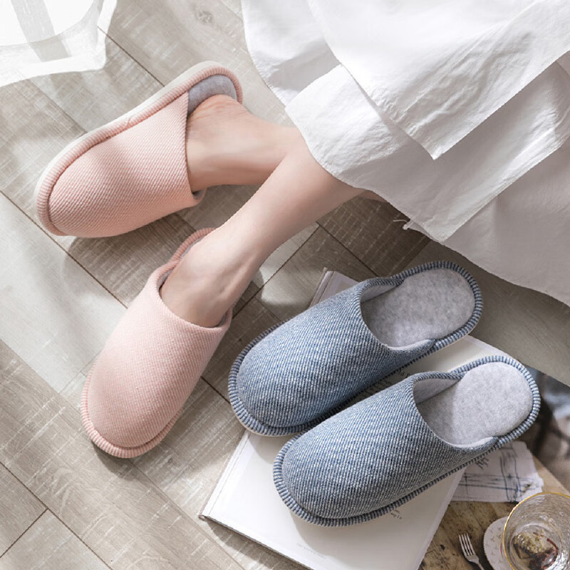 Guoluofei Japanese Cotton And Linen Slippers for Women, Spring And Autumn Home I...