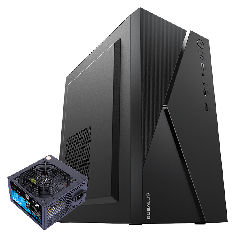 BUBALUS Cowboy K+ Strong 500W M-ATX Business Office Desktop Computer Set/Chassis...