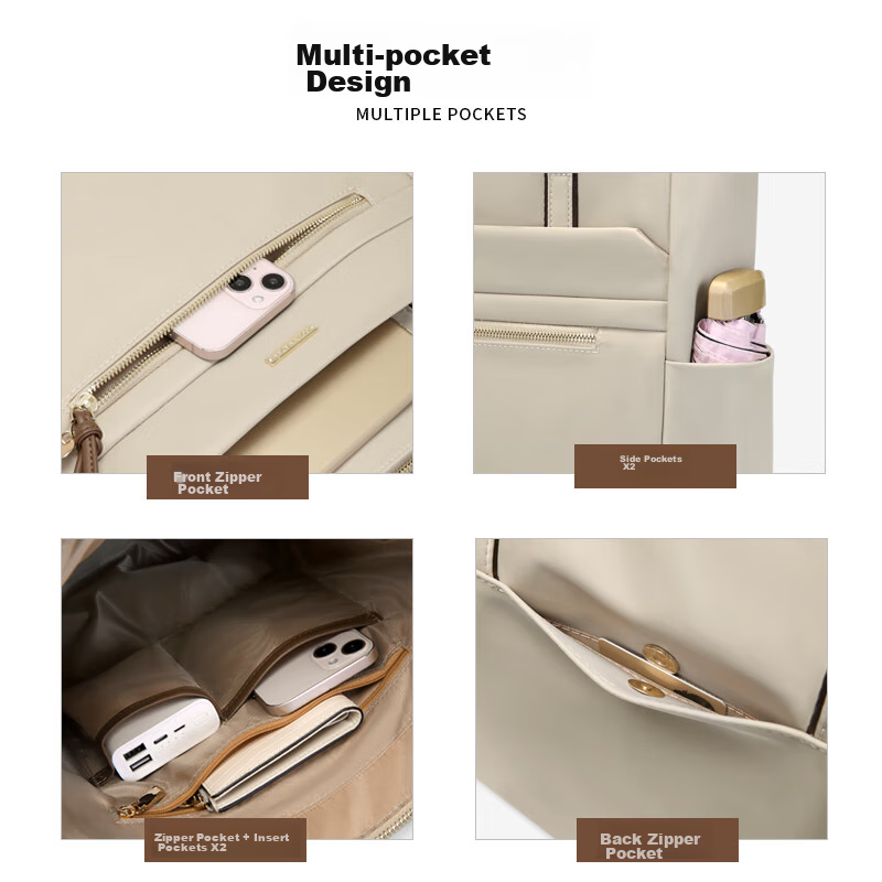 Golf Shoulder Bag for Women, Large Capacity 15-Inch Laptop Bag, Lightweight Hand...