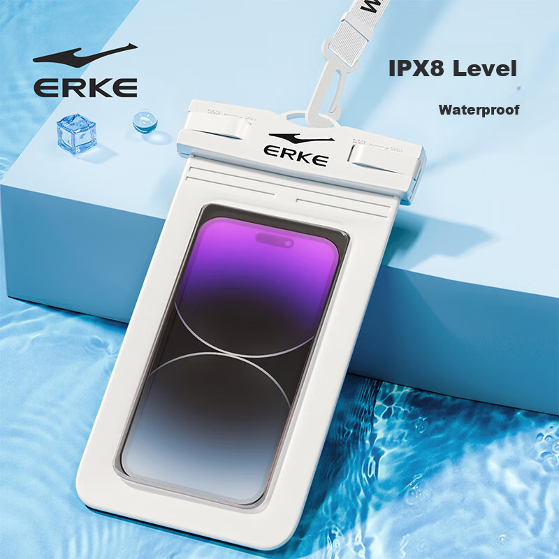 ERKE Waterproof Phone Pouch, Touchscreen Compatible, for Swimming, Rafting, Divi...