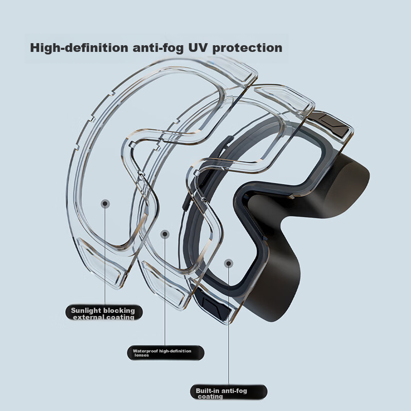 ERKE Swimming Goggles, Large Frame for Adults, Waterproof And Anti-Fog, High Def...