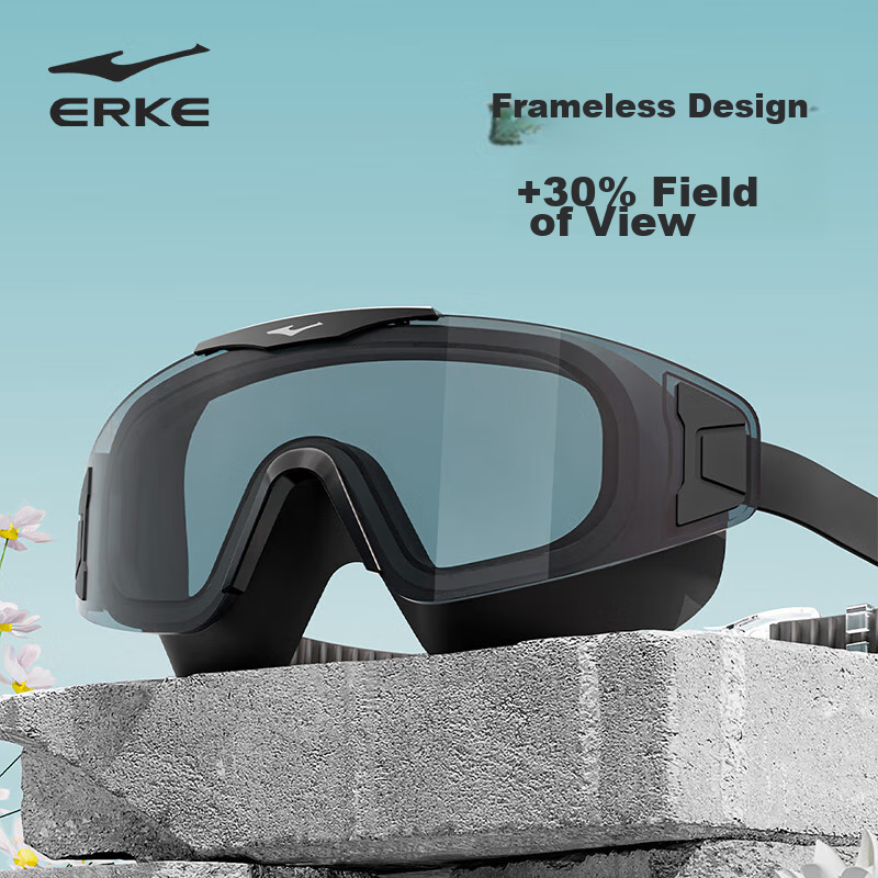 ERKE Swimming Goggles, Large Frame for Adults, Waterproof And Anti-Fog, High Def...
