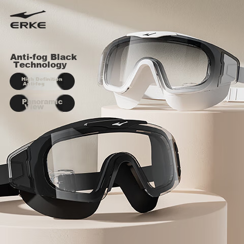 ERKE Swimming Goggles, Large Frame for Adults, Waterproof And Anti-Fog, High Def...