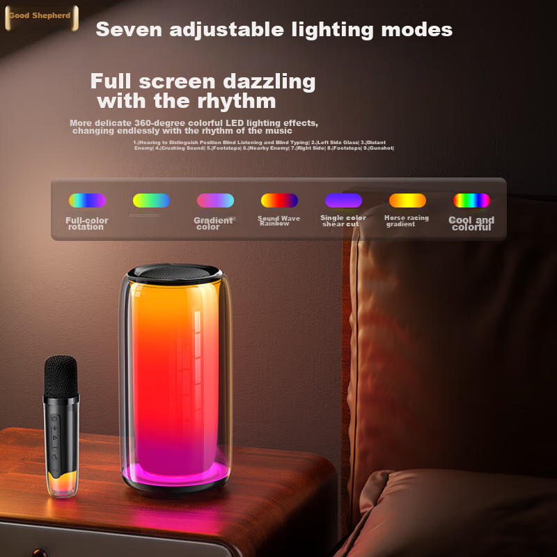 Good Shepherd Wireless Bluetooth Speaker Karaoke Microphone All-In Home KTV Soun...