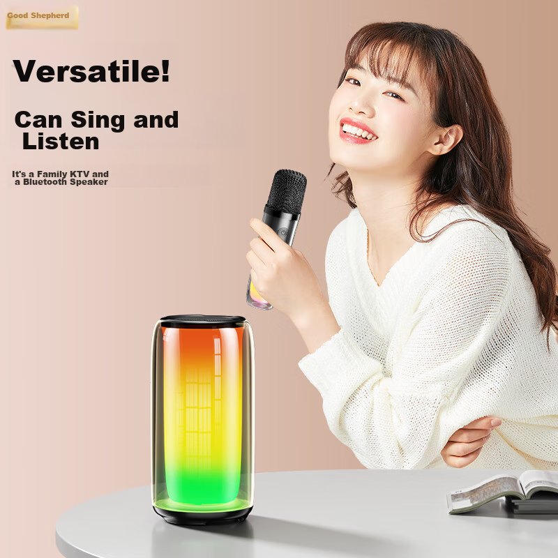 Good Shepherd Wireless Bluetooth Speaker Karaoke Microphone All-In Home KTV Soun...
