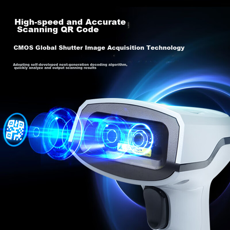 Hikvision Robot Hikvision MV-ORH330 Barcode Scanner, 1D/2D Barcode, Express Deli...