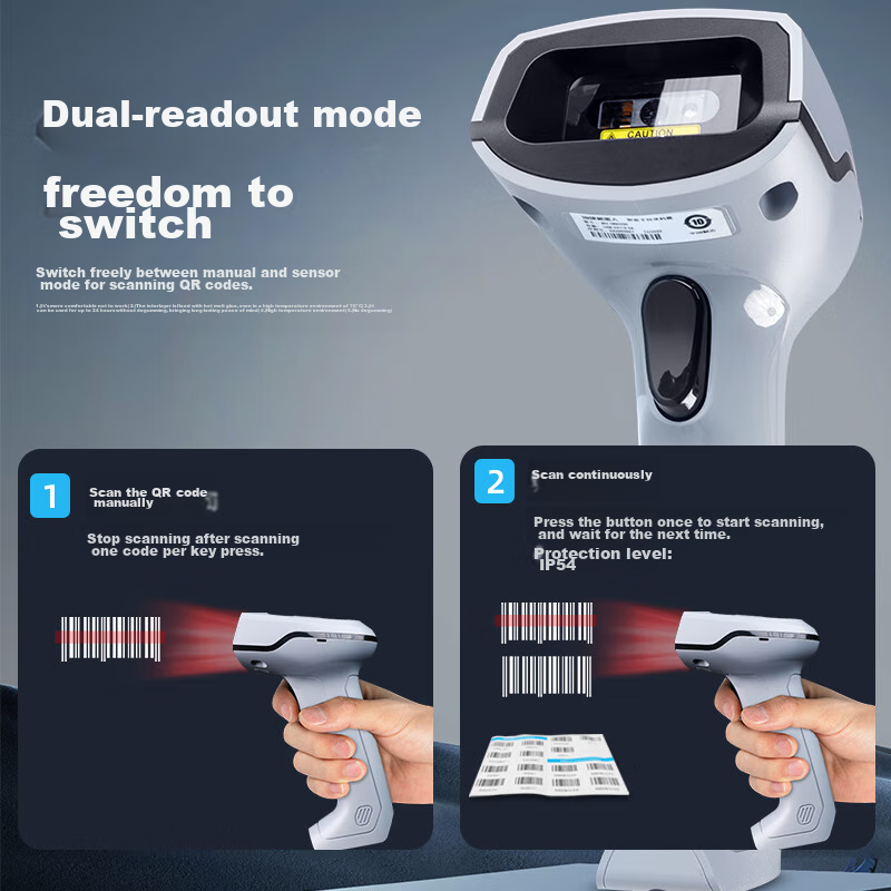 Hikvision Robot Hikvision MV-ORH330 Barcode Scanner, 1D/2D Barcode, Express Deli...