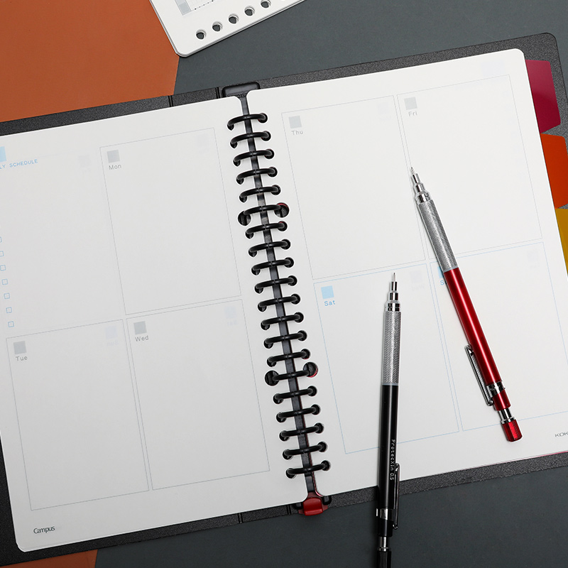 KOKUYO A5 Self-Fill Planner Loose-Leaf Paper, Campus Refill Notebook Inner Pages...