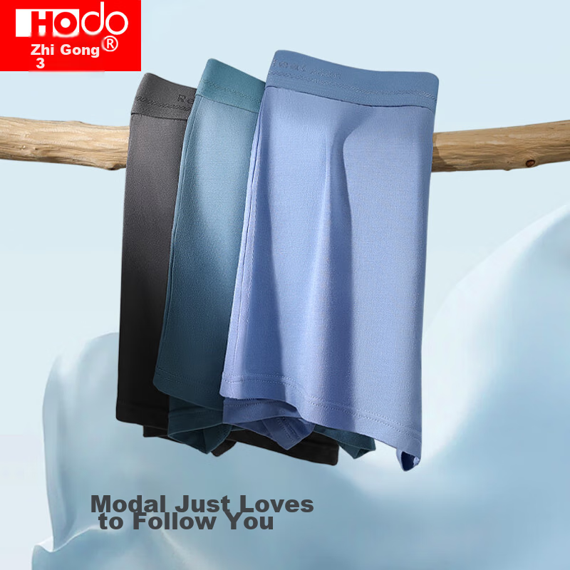 Hongdou Men's Underwear, Soft And Elastic, Breathable Modal, Antibacterial Pure...