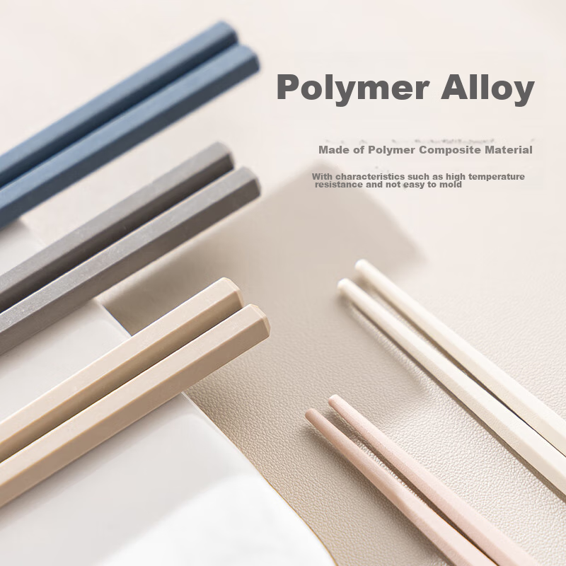 Guangyi Chopsticks for Home Use, Non-Slip, Heat-Resistant, Family Pack, Alloy Ch...