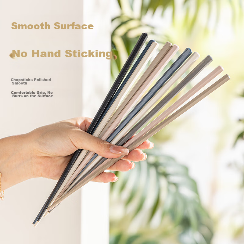 Guangyi Chopsticks for Home Use, Non-Slip, Heat-Resistant, Family Pack, Alloy Ch...