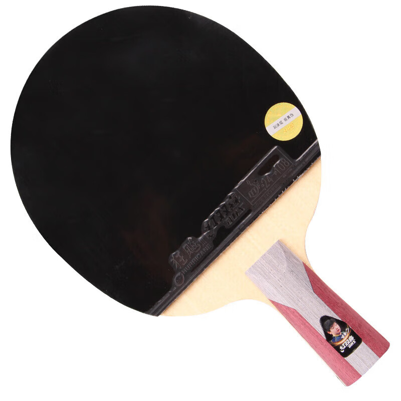 DHS Kuangbiao 5-Star Straight Handle Double-Sided Reverse Rubber Table Tennis Ra...