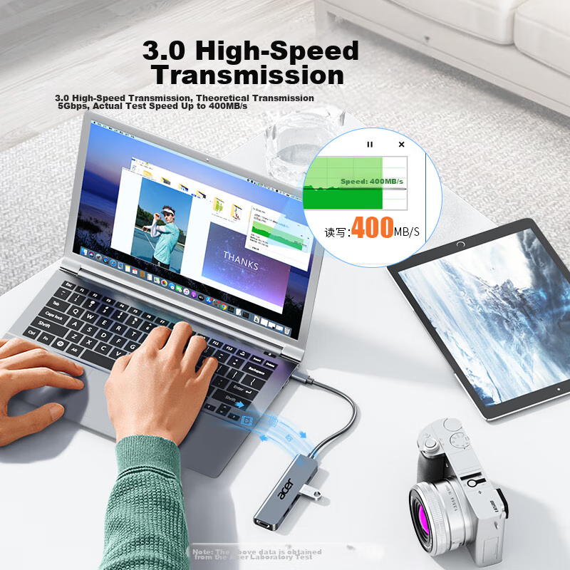 Acer Type-C Expansion Dock, USB-C to HDMI Adapter, 3.0 Hub, Compatible with Appl...